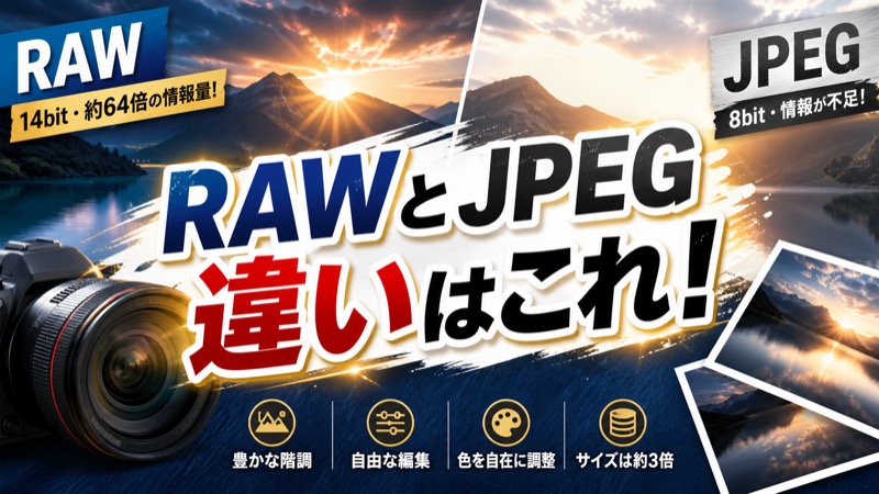 RAWとJPEG違い